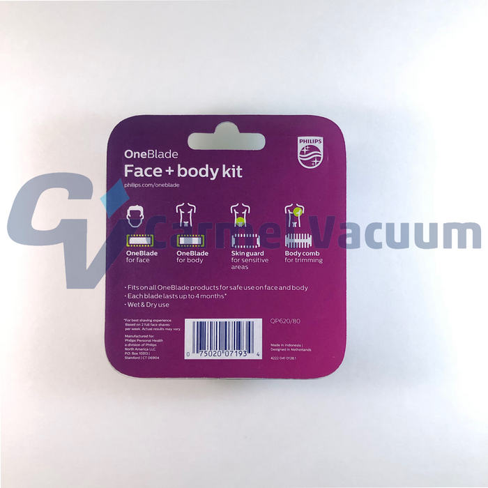 Norelco OneBlade QP620/80 Replacement Blade Face & Body Kit
